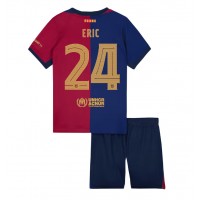 Billiga Barcelona Eric Garcia #24 Barnkläder Hemma fotbollskläder till baby 2024-25 Kortärmad (+ Korta byxor)